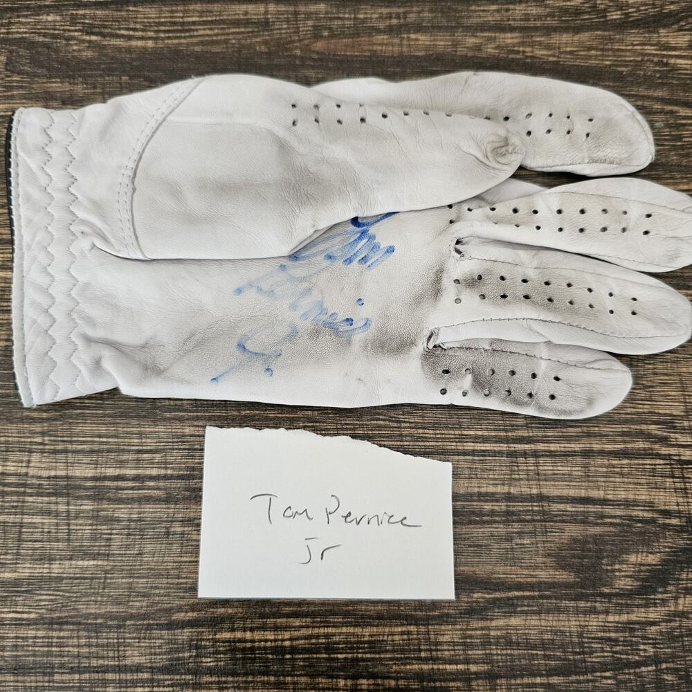 Tom Pernice Jr. PGA Golf Golfer Signed Auto Autographed Used? Glove